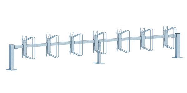 Alberts Fahrradständer Hagen Grundelement zum Schrauben 14 Einstellplätze Halter 45Grad Produktbild Alberts Fahrradständer Hagen Grundelement zum Schrauben 14 Einstellplätze Halter 45Grad