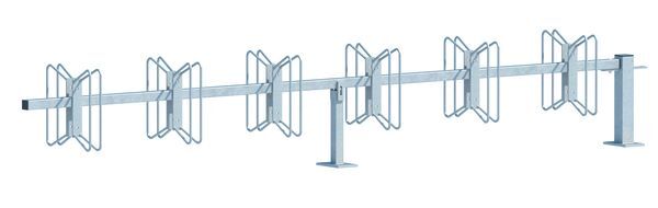 Alberts Fahrradständer Hagen Anbauelement zum Schrauben 12 Einstellplätze Halter 90Grad Produktbild Alberts Fahrradständer Hagen Anbauelement zum Schrauben 12 Einstellplätze Halter 90Grad