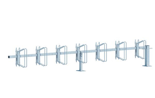 Alberts Fahrradständer Hagen Anbauelement zum Schrauben 14 Einstellplätze Halter 45Grad Produktbild Alberts Fahrradständer Hagen Anbauelement zum Schrauben 14 Einstellplätze Halter 45Grad