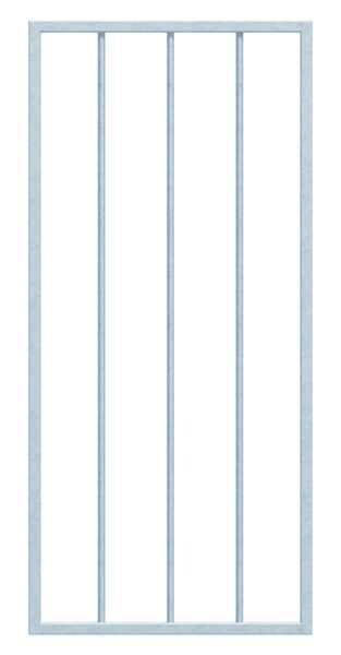 Alberts Fenstergitter Basic I feuerverzinkt 400-650mm auf 400-800mm auf Wandmontage Produktbild Alberts Fenstergitter Basic I feuerverzinkt 400-650mm auf 400-800mm auf Wandmontage