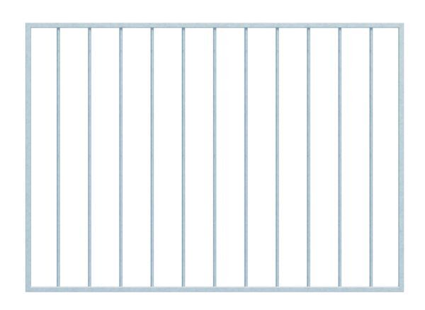 Alberts Fenstergitter Basic I feuerverzinkt 1401-1900mm auf 801-1400mm auf Wandmontage Produktbild Alberts Fenstergitter Basic I feuerverzinkt 1401-1900mm auf 801-1400mm auf Wandmontage