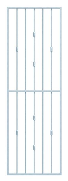 Alberts Fenstergitter Basic II feuerverzinkt 651-1025mm auf 1401-2000mm in Laibung Produktbild Alberts Fenstergitter Basic II feuerverzinkt 651-1025mm auf 1401-2000mm in Laibung