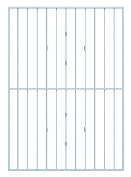 Alberts Fenstergitter Basic II feuerverzinkt 1401-1900mm auf 1401-2000mm in Laibung Produktbild Alberts Fenstergitter Basic II feuerverzinkt 1401-1900mm auf 1401-2000mm in Laibung