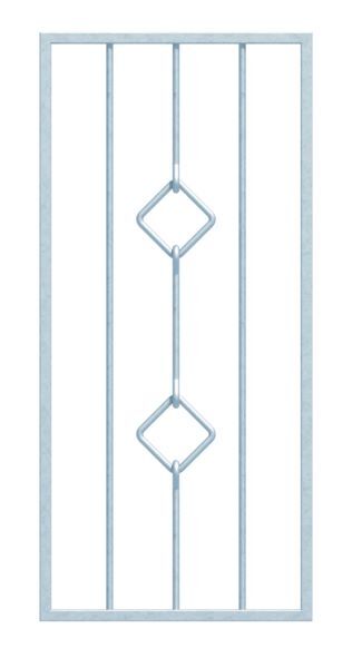Alberts Fenstergitter Köln feuerverzinkt 400-650mm auf 610-1000mm in Laibung Produktbild Alberts Fenstergitter Köln feuerverzinkt 400-650mm auf 610-1000mm in Laibung