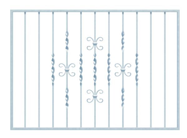 Alberts Fenstergitter München feuerverzinkt 1276-1525mm auf 690-925mm in Laibung Produktbild Alberts Fenstergitter München feuerverzinkt 1276-1525mm auf 690-925mm in Laibung