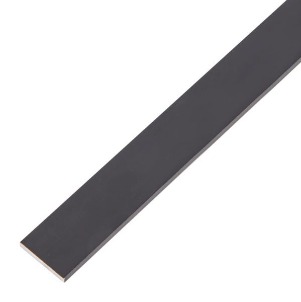 Alberts Flachstange Alu schwarz eloxiert 1000 x 20 x 2 mm Produktbild Alberts Flachstange Alu schwarz eloxiert 1000 x 20 x 2 mm