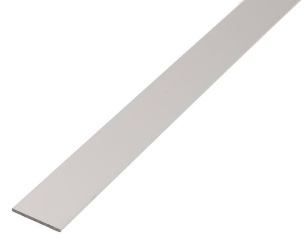Alberts Flachstange Alu silber eloxiert 2600 x 15 x 2 mm Produktbild Alberts Flachstange Alu silber eloxiert 2600 x 15 x 2 mm