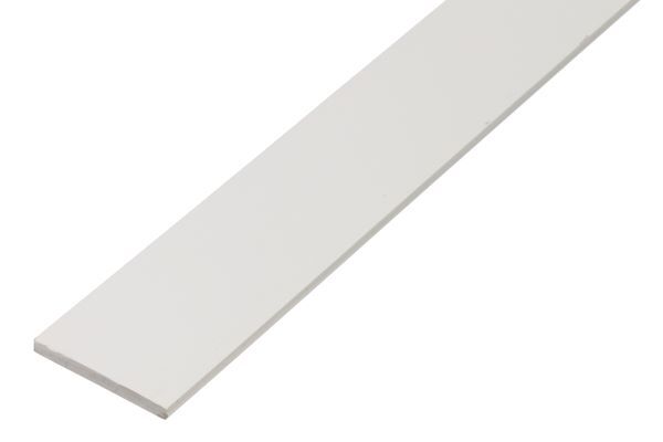 Alberts Flachstange PVC weiß 2600 x 20 x 2 mm Produktbild Alberts Flachstange PVC weiß 2600 x 20 x 2 mm
