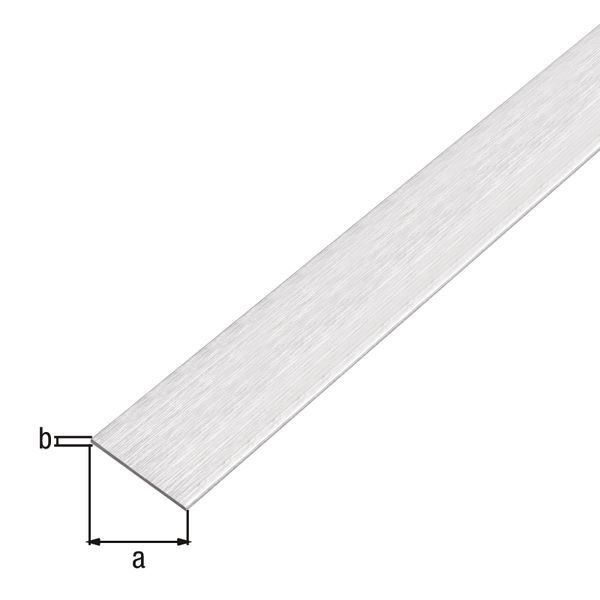 Alberts Flachstange selbstklebend Alu edelstahldesign hell 1000 x 15 x 2 mm Alberts Flachstange selbstklebend Alu edelstahldesign hell 1000 x 15 x 2 mm