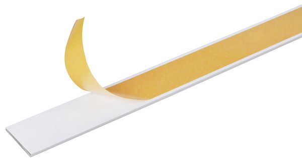 Alberts Flachstange selbstklebend Alu weiß beschichtet 1000 x 30 x 2 mm Produktbild Alberts Flachstange selbstklebend Alu weiß beschichtet 1000 x 30 x 2 mm