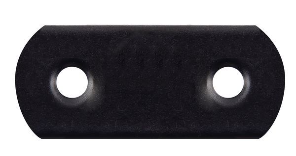 Produktbild Alberts Flachverbinder BxH 16x37 mm mit abgerundeten Enden verzinkt schwarz