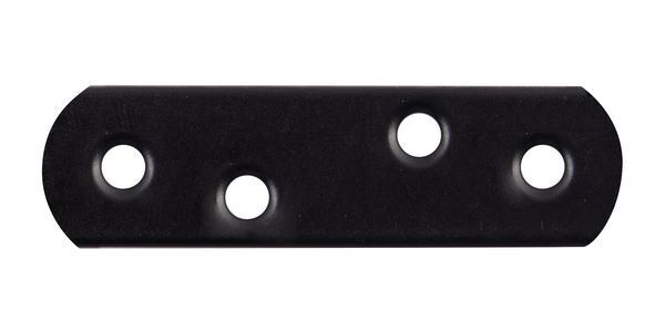 Produktbild Alberts Flachverbinder BxH 16x57 mm mit abgerundeten Enden verzinkt schwarz