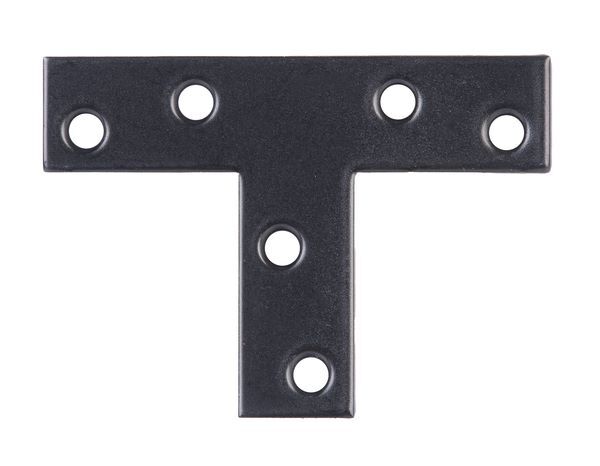 Produktbild Alberts Flachverbinder T-Form verzinkt schwarz LxHxB 70x50x16 mm