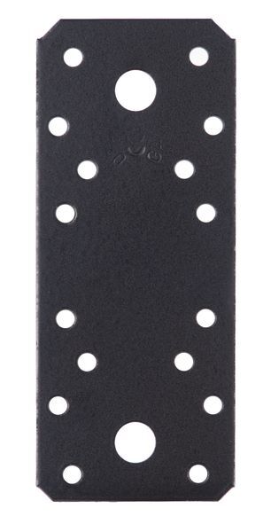Produktbild Alberts Flachverbinder verzinkt schwarz LxB 133x55 mm
