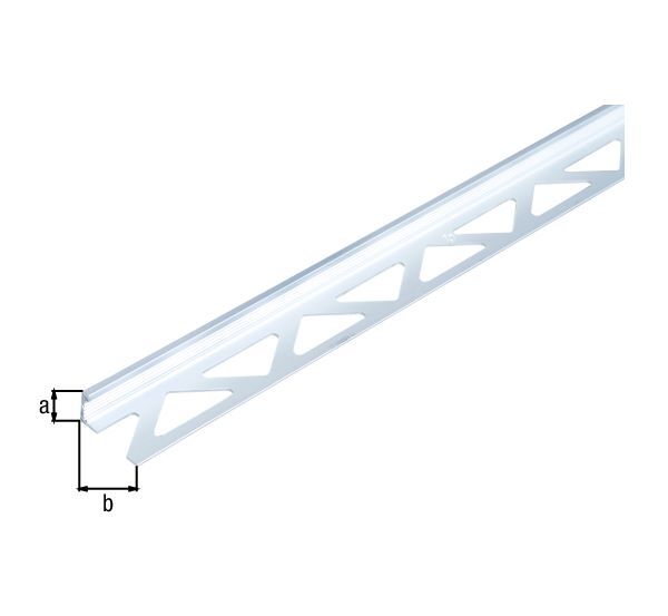 Alberts Fliesen Abschlussprofil Alu eloxiert 2500 x 23,5 x 10 mm Produktbild Alberts Fliesen Abschlussprofil Alu eloxiert 2500 x 23,5 x 10 mm bild 2