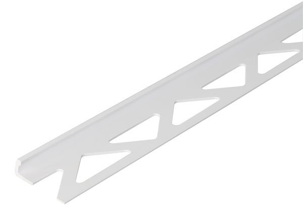 Alberts Fliesen Abschlussprofil Kunststoff weiß 2500 x 23,5 x 6 mm Produktbild Alberts Fliesen Abschlussprofil Kunststoff weiß 2500 x 23,5 x 6 mm
