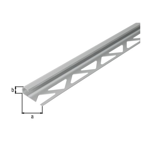 Alberts Fliesen Viertelkreisprofil Alu silber eloxiert 2500 x 32 x 10 mm Produktbild Alberts Fliesen Viertelkreisprofil Alu silber eloxiert 2500 x 32 x 10 mm bild 2