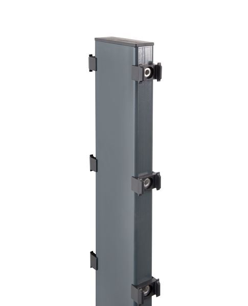 Alberts Gabionenpfosten Step2 anthrazit zum Aufschrauben 1070 mm Stärke 120x40mm Alberts Gabionenpfosten Step2 anthrazit zum Aufschrauben 1070 mm Stärke 120x40mm