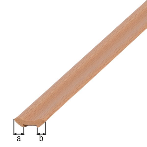 Alberts Hohlkehlleiste PVC geschäumt Dekor Buche 2600 x 22 x 22 mm Produktbild Alberts Hohlkehlleiste PVC geschäumt Dekor Buche 2600 x 22 x 22 mm bild 3