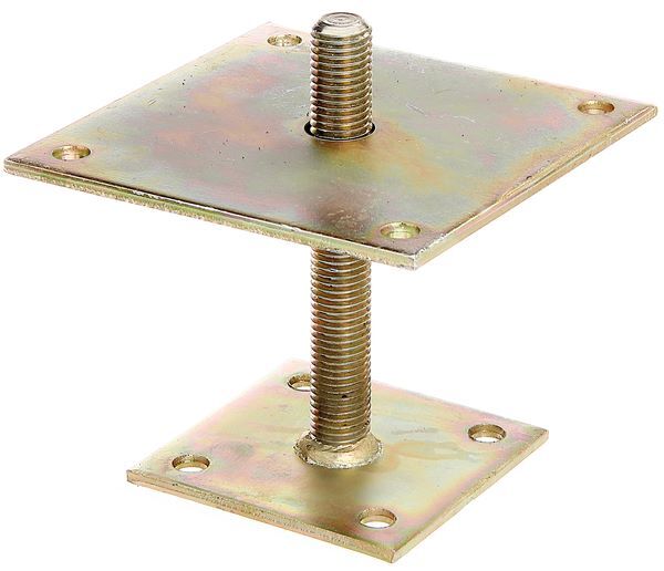 Alberts I Pfostenträger höhenverstellbar 30 bis 150 mm zum Aufschrauben Platte 150x150mm