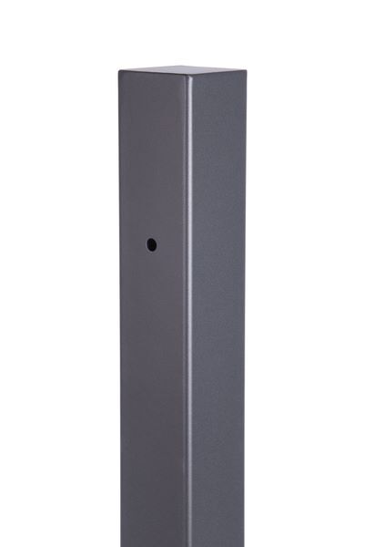 Alberts Klobenpfosten für Doppeltor Columbus Alu schwarz matt 89x89x1800 mm Produktbild Alberts Klobenpfosten für Doppeltor Columbus Alu schwarz matt 89x89x1800 mm bild 2