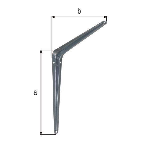Alberts Konsole grau lackiert Höhe 300 mm Tiefe 250 mm Produktbild Alberts Konsole grau lackiert Höhe 300 mm Tiefe 250 mm bild 2