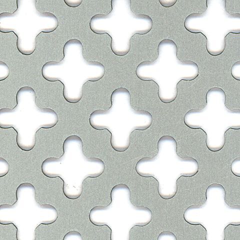 Alberts Lochblech Kreuzloch Alu silber eloxiert 600 x 1000 x 0,8 mm Produktbild Alberts Lochblech Kreuzloch Alu silber eloxiert 600 x 1000 x 0,8 mm