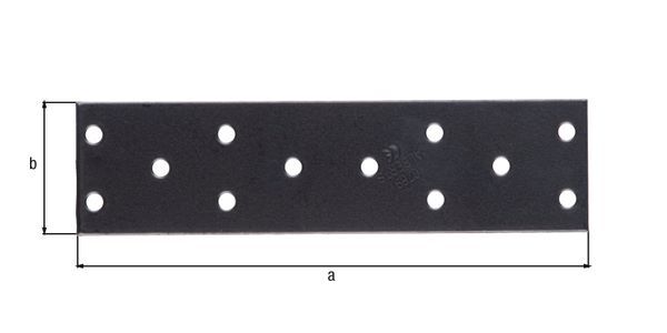 Produktbild Lochplatte, verzinkt, schwarz, LxB 155x40 mm bild 4