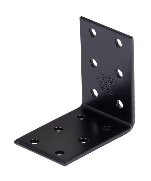Produktbild Alberts Lochplattenwinkel verzinkt schwarz TxHxB 60x60x40 mm