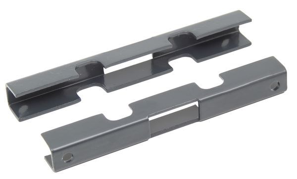 Alberts Mattenverbinder anthrazit für Doppelstab Gittermatten mit Schrauben M8x30mm Produktbild Alberts Mattenverbinder anthrazit für Doppelstab Gittermatten mit Schrauben M8x30mm bild 2