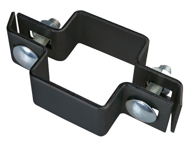 Alberts Mittelschelle anthrazit für Vierkantpfosten 40x40 mm Produktbild Alberts Mittelschelle anthrazit für Vierkantpfosten 40x40 mm
