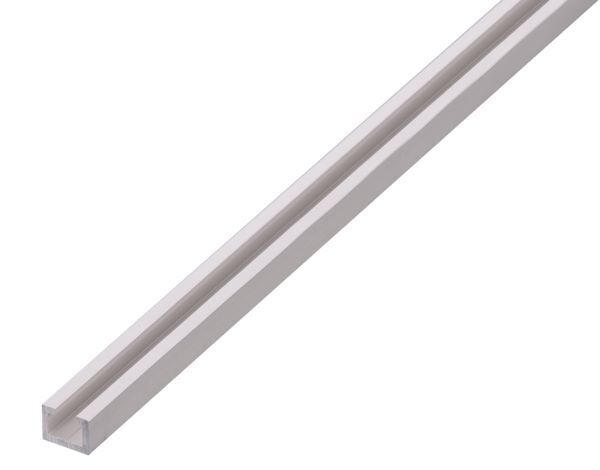 Alberts Nutprofil M6 Alu silber eloxiert 2000 x 14 x 10 x 2 mm Produktbild Alberts Nutprofil M6 Alu silber eloxiert 2000 x 14 x 10 x 2 mm