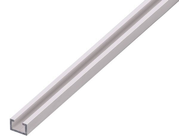 Alberts Nutprofil M8 Alu silber eloxiert 1000 x 17 x 11 x 2 mm Produktbild Alberts Nutprofil M8 Alu silber eloxiert 1000 x 17 x 11 x 2 mm