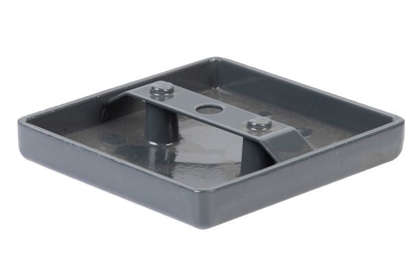 Produktbild Pfostenkappe für quadratische Metallpfosten, mit Feder, ALU, anth., 80x80mm bild 2