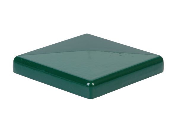 Produktbild Alberts Pfostenkappe 80x80mm für quadratische Metallpfosten mit Feder ALU grün