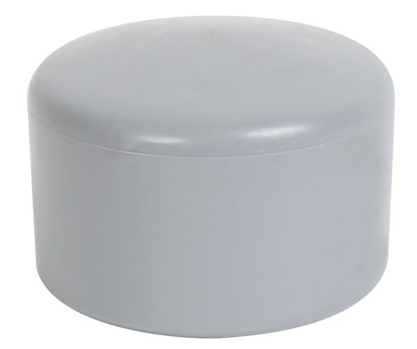 Alberts Pfostenkappe Kunststoff grau für runde Metallpfosten Durchmesser 76 mm Produktbild Alberts Pfostenkappe Kunststoff grau für runde Metallpfosten Durchmesser 76 mm