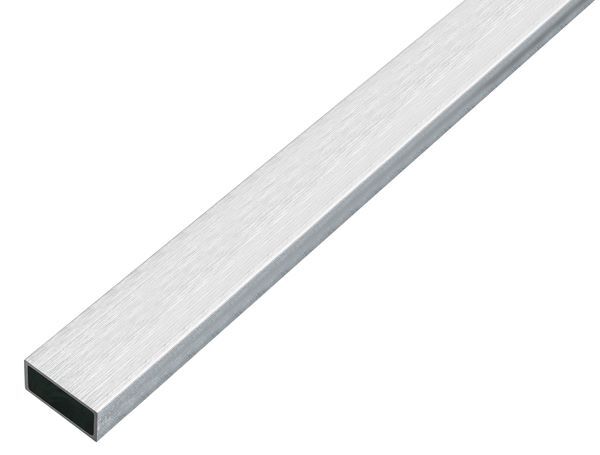 Alberts Rechteckrohr Alu edelstahldesign hell 1000 x 20 x 10 x 1 mm Produktbild Alberts Rechteckrohr Alu edelstahldesign hell 1000 x 20 x 10 x 1 mm