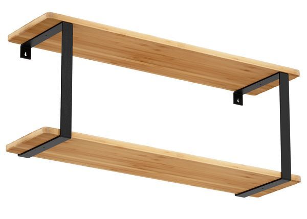 Produktbild Regalträger Adam,matt schwarz mit Feinstruktur kstbe. RAL 9005,304x210x30 mm bild 2