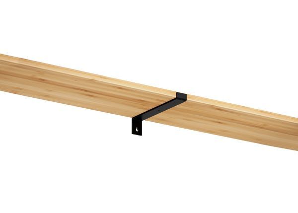 Produktbild Regalträger Ben,matt schwarz mit Feinstruktur kstbe. RAL 9005,62x209x30 mm bild 3