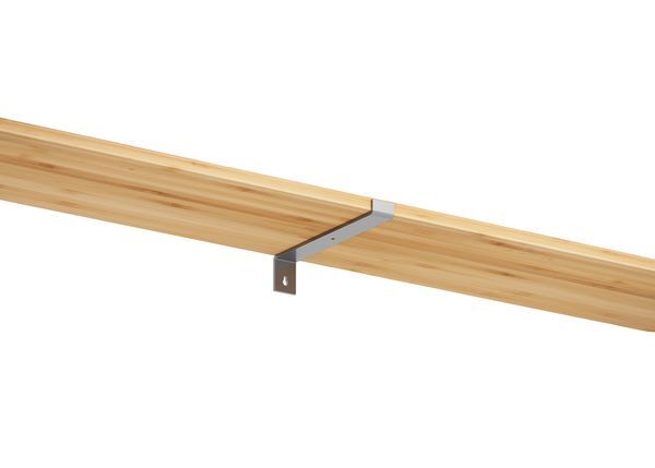 Produktbild Regalträger Ben, weißaluminium glänzend kstbe. RAL 9006, 62x209x30 mm bild 3