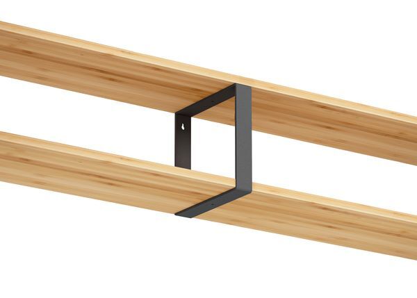 Produktbild Regalträger Conny,Eisenglimmer matt mit Feinstruktur kstbe. DB 703,180x180x30 mm bild 3