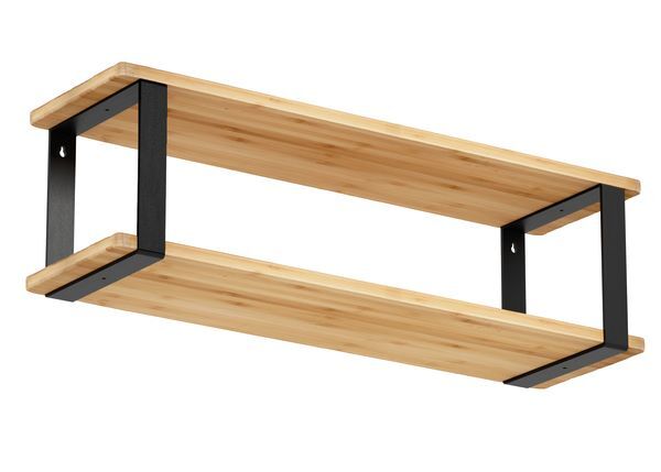 Produktbild Regalträger Conny,matt schwarz mit Feinstruktur kstbe. RAL 9005,180x180x30 mm bild 2
