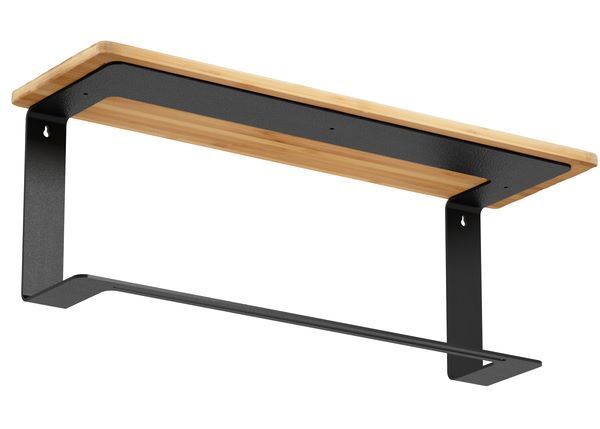 Produktbild Regalträger Donna,matt schwarz mit Feinstruktur kstbe. RAL 9005,180x150x500 mm bild 2