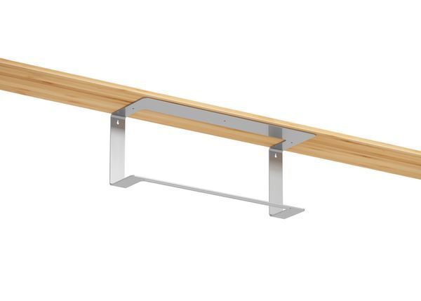 Produktbild Regalträger Donna, weißaluminium glänzend kstbe. RAL 9006, 180x150x500 mm bild 3