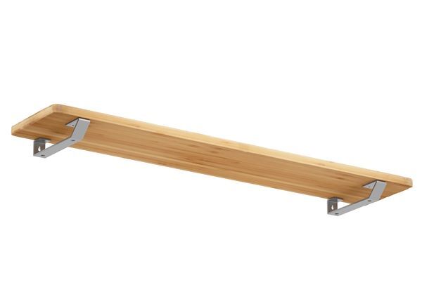 Produktbild Regalträger Emily, weißaluminium glänzend kstbe. RAL 9006, 40x205x30 mm bild 2