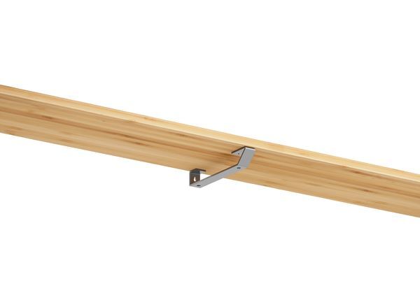 Produktbild Regalträger Emily, weißaluminium glänzend kstbe. RAL 9006, 40x245x30 mm bild 3