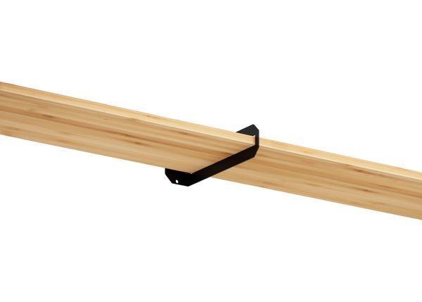 Produktbild Regalträger Finn,matt schwarz mit Feinstruktur kstbe. RAL 9005,60x220x50 mm bild 3