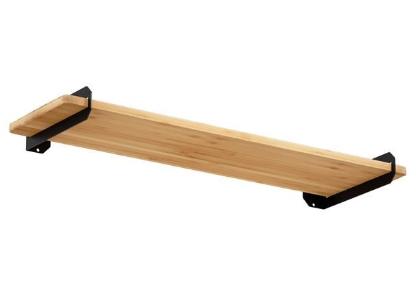Produktbild Regalträger Finn,matt schwarz mit Feinstruktur kstbe. RAL 9005,60x220x50 mm bild 2