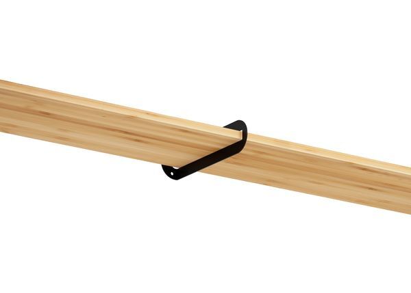 Produktbild Regalträger Gina,matt schwarz mit Feinstruktur kstbe. RAL 9005,60x220x50 mm bild 3
