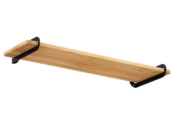 Produktbild Regalträger Gina,matt schwarz mit Feinstruktur kstbe. RAL 9005,60x220x50 mm bild 2